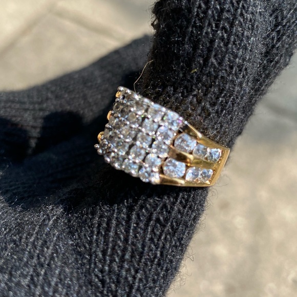 Vintage Gold & Diamond Men’s Ring - Picture 4 of 4